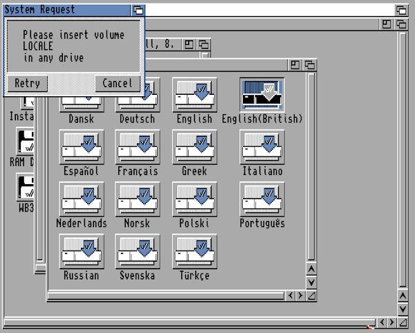 Insert Locale disk
