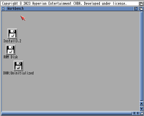 AmigaOS 3.2 Workbench
