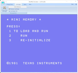 Mini Memory menu