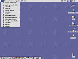 Classic Mac desktop
